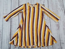 NWT J for Justify Retro Mod Style Striped Skater Dress Women's L