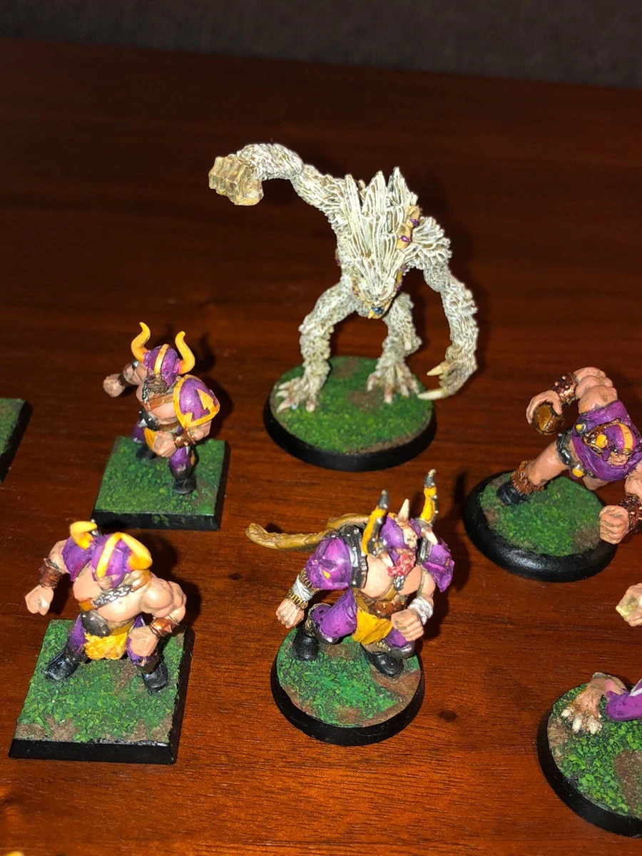 GW Blood Bowl NORSE WERWOLF YETI 14 x Miniaturen & 1x Football