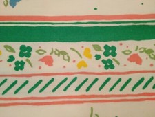 Fabric Waverly Spring Meadow Floral w/Stripes 49x109"