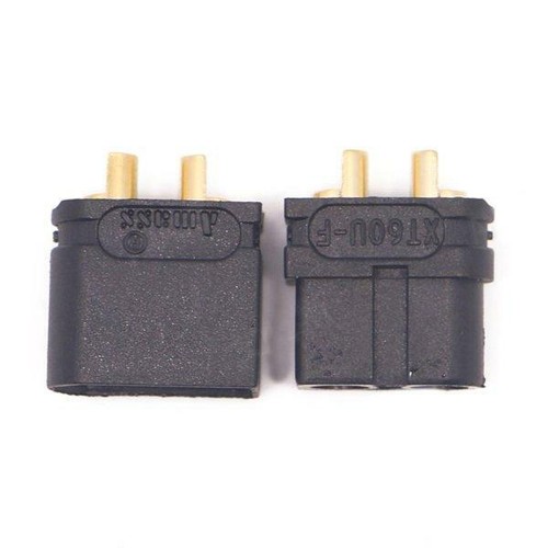 5 pairs AMASS XT60U XT60 Upgrade Plug Connector With 3.5mm Gold Plated 30A RC - Picture 8 of 9