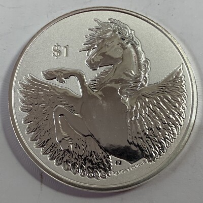Pegasus, 2020, British Virgin Islands, 1 troy oz .999 Fine Silver