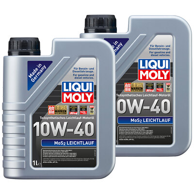 Motoröl MOS2 Leichtlauf 10W-40 LIQUI MOLY 2 X 1 Liter für