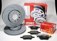 Zimmermann Sport Bremsscheiben Ø 288 Mm + BremsbeläGe Vorne FüR Audi A4 [B5]