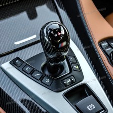 Mp Carbon Fiber Gear Knob Shifter Trim For Bmw M6 F12 F13 F06 Gran Coupe 2013-19