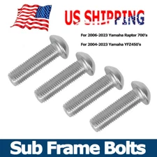 4X Sub Frame Bolts #92012-90034 #90149-10034-00 For Yamaha Raptor YFM700 YFZ450