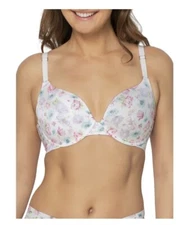 Secret Treasures 42D Women's Back Smoothing T-Shirt Underwire Bra Flora Medley