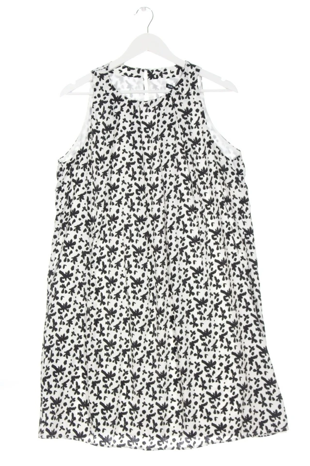 MANGO Vestido de Verano Mujeres Vestido Talla EU 42 blanco-negro look casual - Imagen 4 de 4