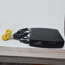 ARRIS TM1602A DOCSIS 3.0 Cable Modem VoIP 686 Mbps 1GbE w/ Power Adapter