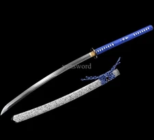 High Manganese Steel Japanese Nagamaki SamuraiSword Sharp Full Tang Battle Ready