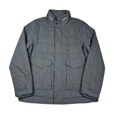 Huckberry Field Jacket Mens Large Proof Passport Gray Insulated Quilted 