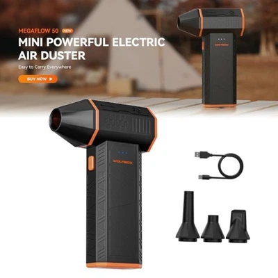 WOLFBOX MF50 110000RPM 3-Speed Mini Electric Air Duster For PC/Keyboard/Outdoor