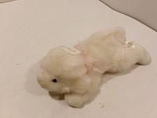 Dan Dee Collectors Choice Pink & White Lamb 14” Floppy Plush Farm animal sparkly