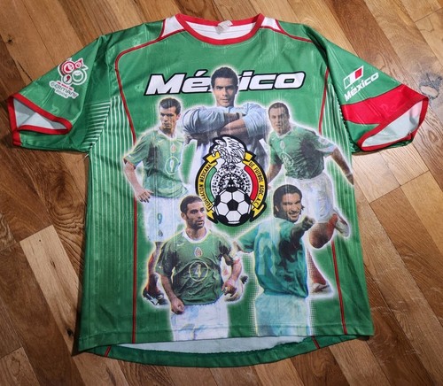 Vtg FIFA World Cup Vamos Mexico 2006 Jersey Soccer Rafa / Blanco / Sanchez 🔥