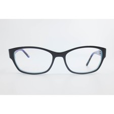XOXO Fave Eyeglasses Frames Black Blue BKBL Rectangular 52-16-135 Full Rim
