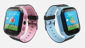 Montre intelligente pour enfants GPS Traqueur SOS Appelez la surveillance de sécurité téléphonique pour les garçons filles