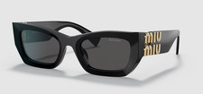 MIU MIU Sunglasses MU06ZS 1AB5S0 50mm Black / Dark Grey Lens