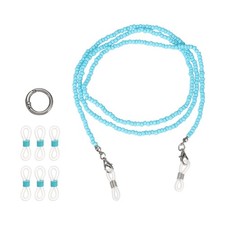 Stylish Eyeglasses Chain for Woman with Anti-slip Loops, Light Blue