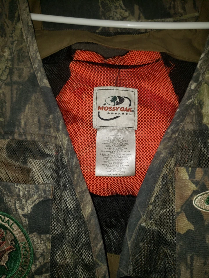 Mossy Oak Super Elite 3 Size M-L Turkey Hunting Vest Oak Camo Used - Image 2 of 4