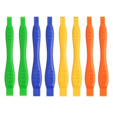 8Pcs 12 x 120 mm Spudger Pry Tool Plastic Dual Ends Blue/Orange/Yellow/Green