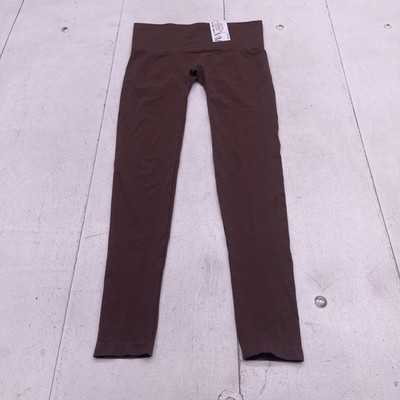 Vero Moda Leggings Womens M/L Brown High Rise Ankle Seamless Knit Stretch Pants