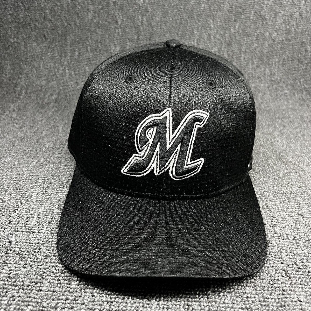 47 Brand Black Baseball Cap Adjustable M Logo Hat