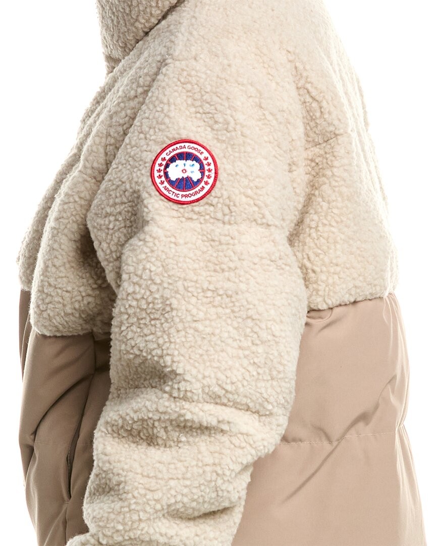 Canada Goose Elora Wool-Blend Puffer Jacket Women's  L thumbnail 4