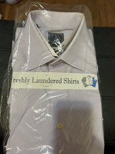 David Donahue Men's Slim Fit Light Purple Dress Shirt Long Sleeve