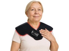 Red Light Therapy Pad Shoulder Neck Pain Relief Cordless 660nm 850nm LED