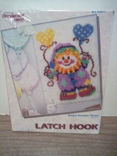 WonderArt Caron Latch Hook Rug Kit Sweet Dreams Clown NOS
