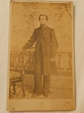 1860's CDV Photo Dr. Harris Philadelphia PA  Photographer Chas G. Crane Arch St.