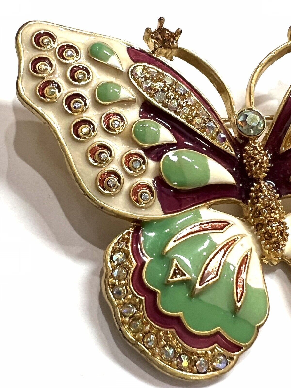 KJL KENNETH J. LANE Large Enamel and Diamante Cry… - image 4