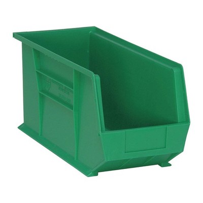 QUANTUM STORAGE SYSTEMS QUS265GN Hang and Stack Bin,Green,PP,9 in 8C490