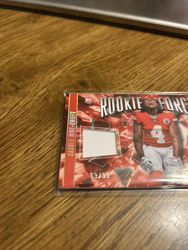 2023 Panini Absolute Football Rashee Rice RC 69/99 Patch Rookie Force Chiefs🔥🏈 - Image 2 of 3