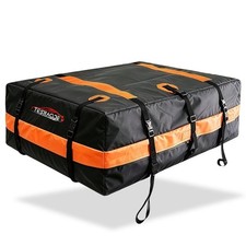 22 Cubic Feet Car Rooftop Cargo Carrier Roof Bag, Fit All Car with/Without Ra...