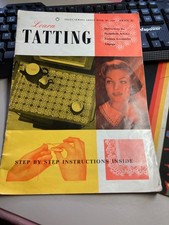 1961 Learn Tatting Vintage Anleitung und Musterbuch - J & P Coats Nr. 660