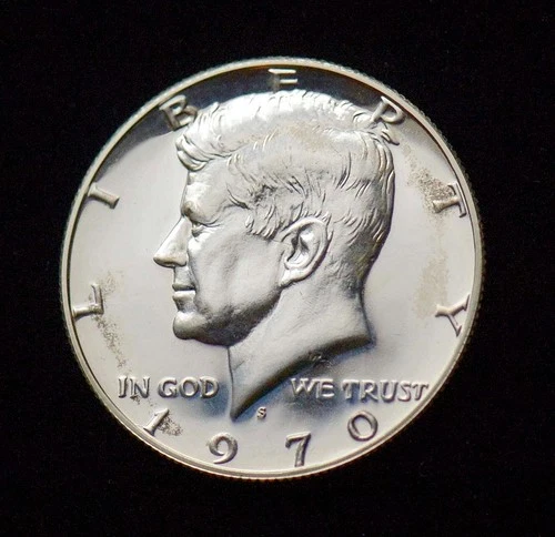 1970 S Kennedy Proof 40% Silver US Mint Half Dollar