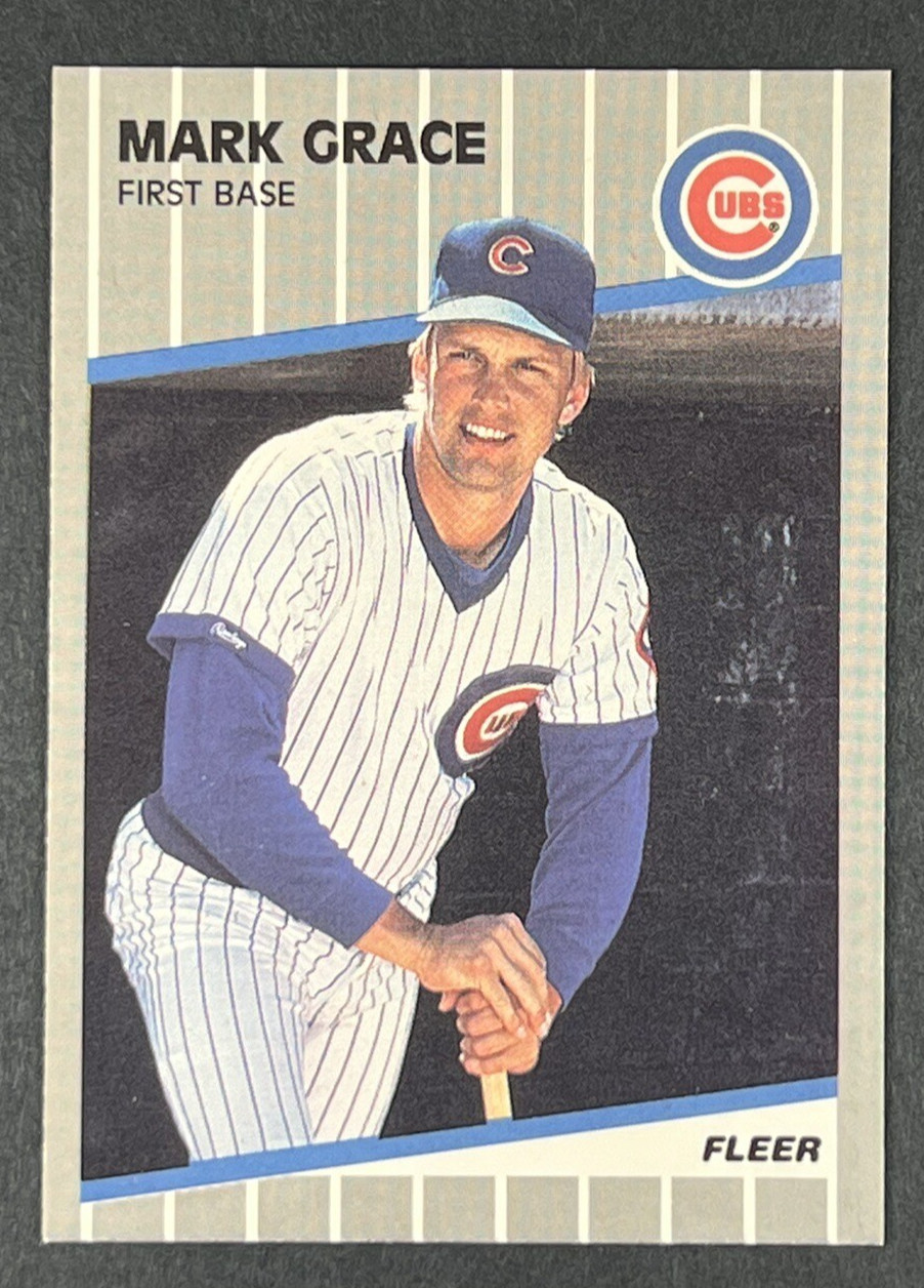 Mark Grace 1989 Fleer #426 Chicago Cubs
