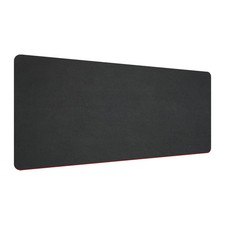 28"x14" Desk Mat Protector, PU Leather Dual Side Mouse Pad Mat, Black/Red