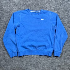 Nike Mens Sportswear Club Fleece Crewneck Sweatshirt Blue 839667-402 Small