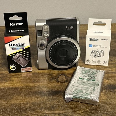 FUJIFILM Instax Mini 90 Neo Classic + EXP Film 2 Batteries & Charger - Tested