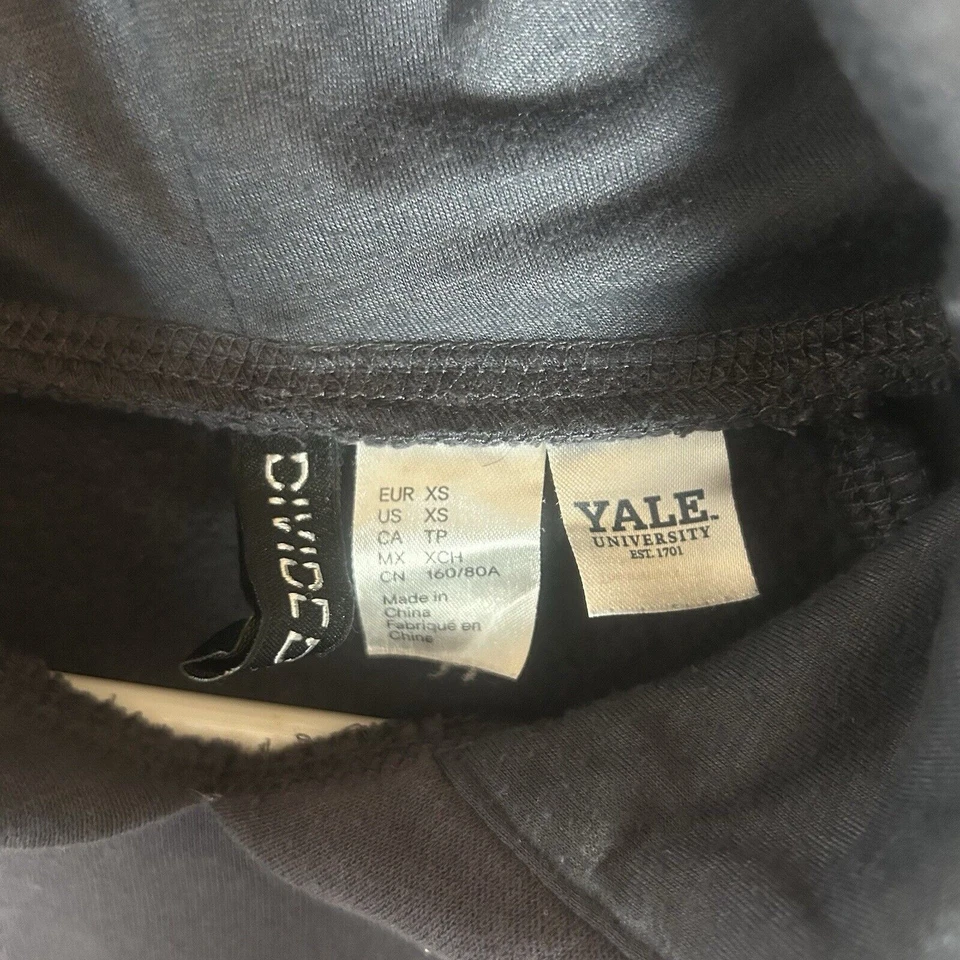 Sudadera con Capucha Universidad Yale Adulto XS Azul Sudadera con Capucha H&M Manga Larga Dividida Foto 3 de 4