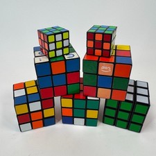 Puzzle Cube lot Of 7 Cubes - Various Sizes