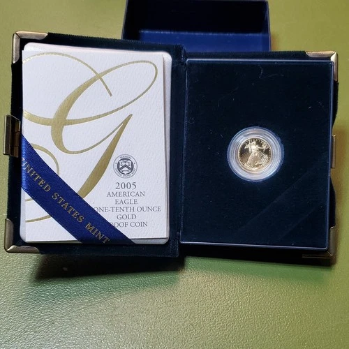 American Eagle 2005 $5 Gold Proof Coin Commemorative Modern Gold Original GP