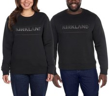 Kirkland Signature Unisex Logo Crewneck Sweatshirt Black Men 2XL Women 3XL