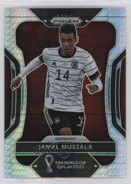 2022 Panini Prizm World Cup Qatar Hyper Prizm Jamal Musiala #108 13bp