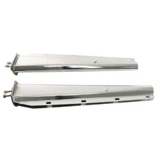 For Semi Truck 30" Stainless Steel Straight Mud Flap Hanger 1 1/8 Bolt Tapered