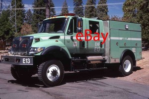 Fire Truck Photo US Forest Service Green IHC 4X4 BME Engine Apparatus Madderom