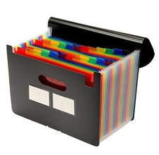 Mukawa 24 Pocket Expanding File Folder, Expandable Accordion File Organizer,