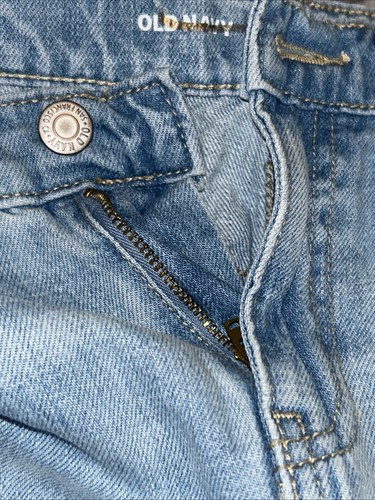 Girls OLD NAVY HIGH RISE SLOUCHY STRAIGHT LIGHT BLUE DENIM Blue Jeans Size 12 - Picture 8 of 13