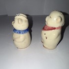 Vintage Ceramic Pig Salt & Pepper Shakers Set of 2 Glossy Decorative novelty — photo 2